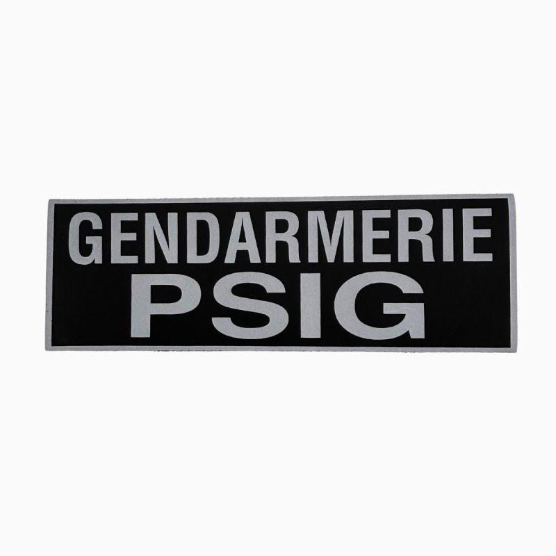 Bandeau ID Gendarmerie PSIG Fond Noir - Patrol Equipement