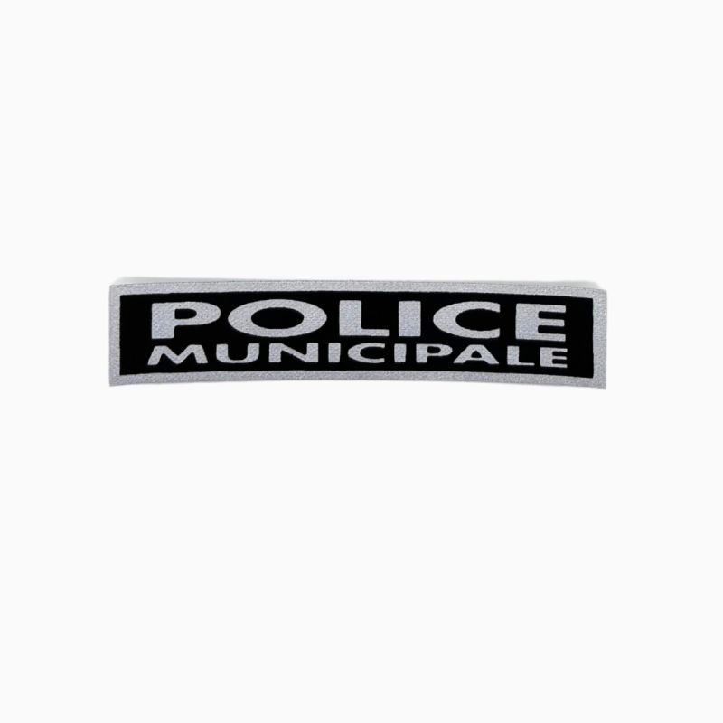 Bandeau ID POLICE MUNICIPALE Fond Noir - Patrol Equipement
