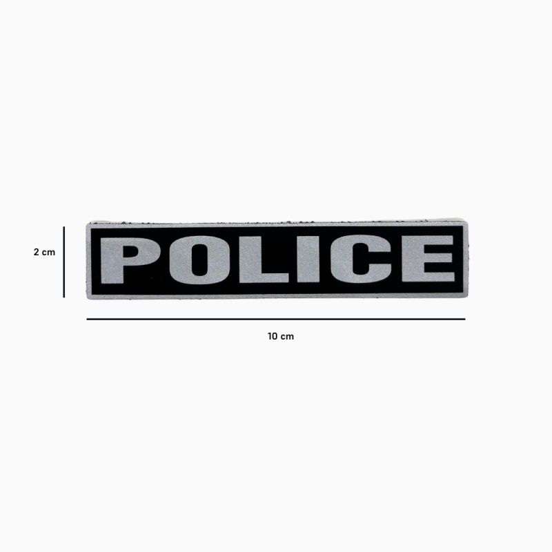 Bandeau ID Police Fond Noir - Patrol Equipement
