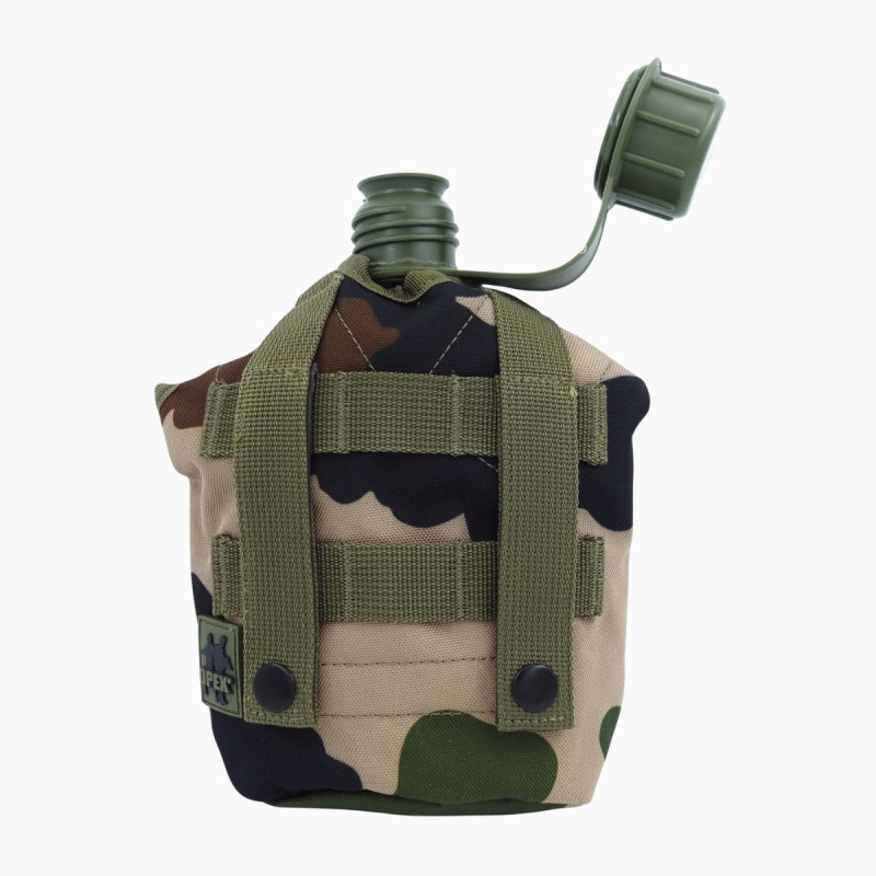 Gourde 1 L militaire USA – Avec housse camo MOLLE - Opex