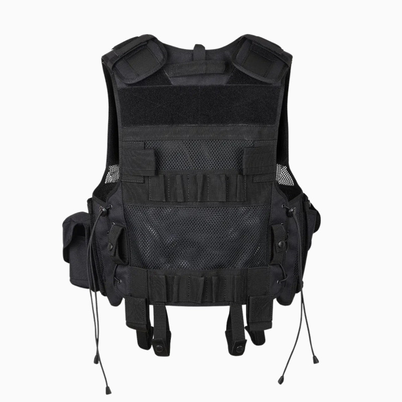 Chasuble d'Intervention Modulable Noire - GK PRO