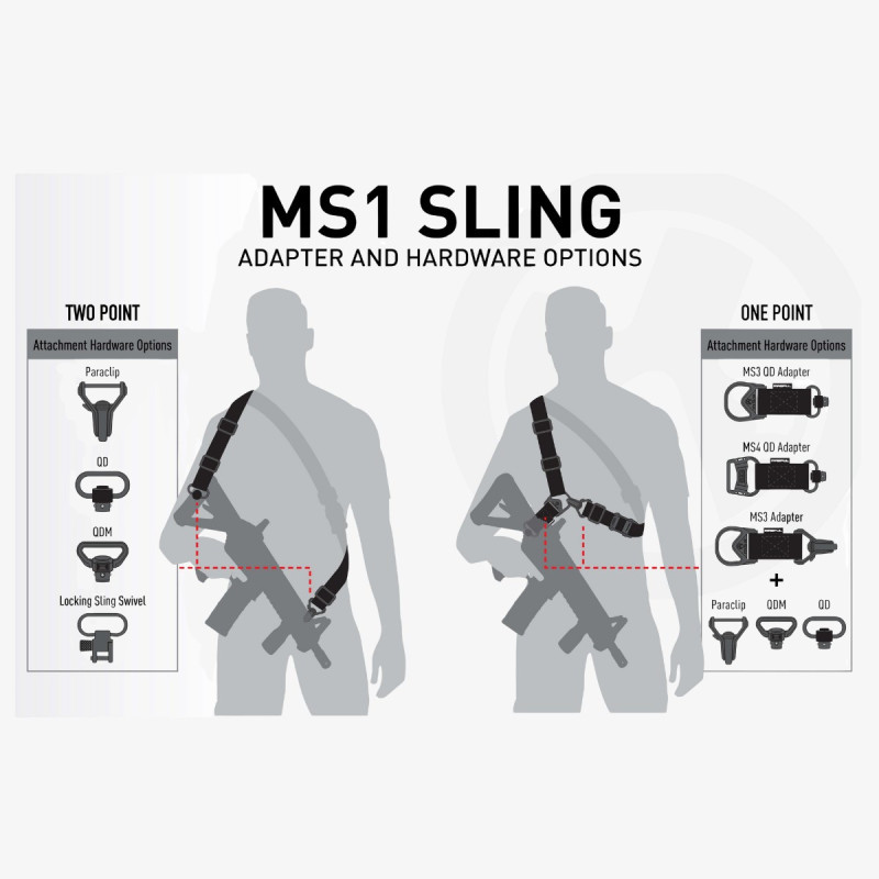 Embout Paraclip MS3 pour Sangle MS1