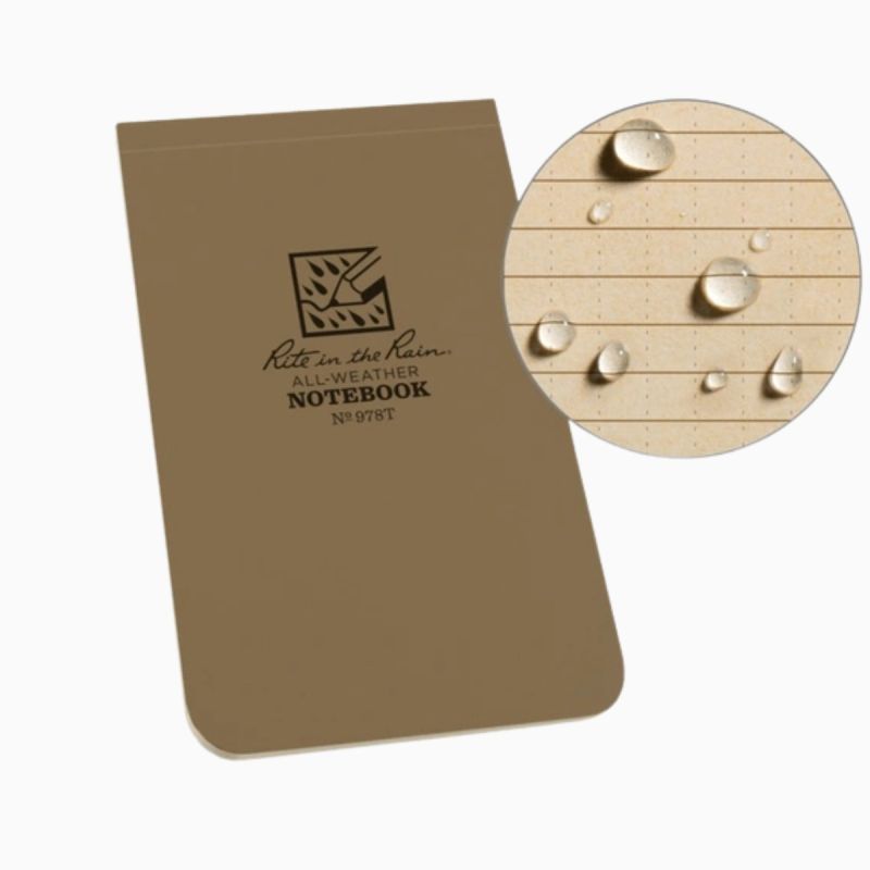 Bloc-notes étanche souple 8x13 cm Rite in the Rain – Carnet waterproof