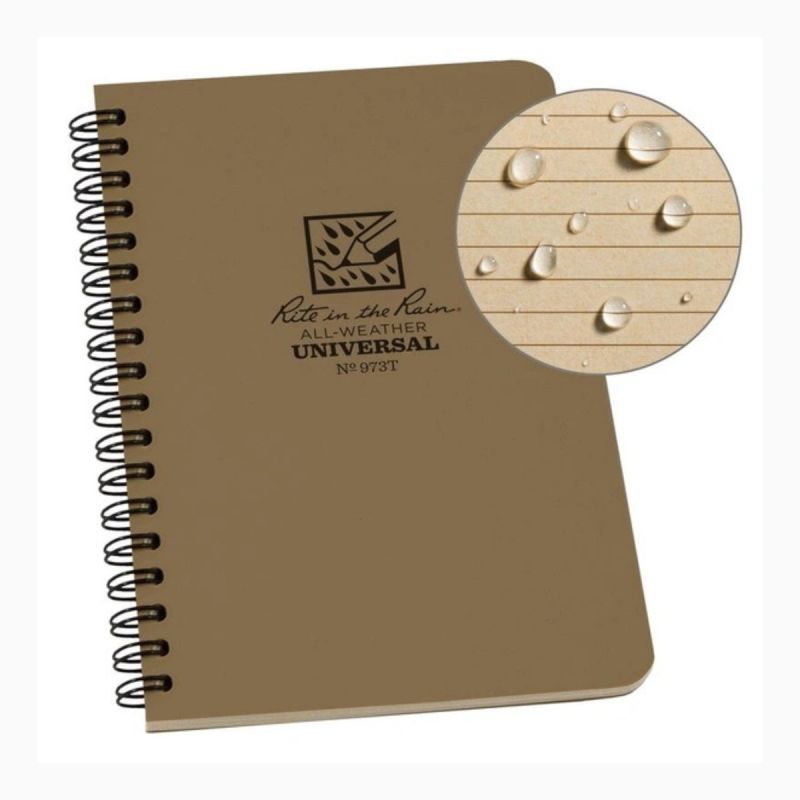Calepin imperméable 12×18 cm spiral latéral – Rite in the Rain 973