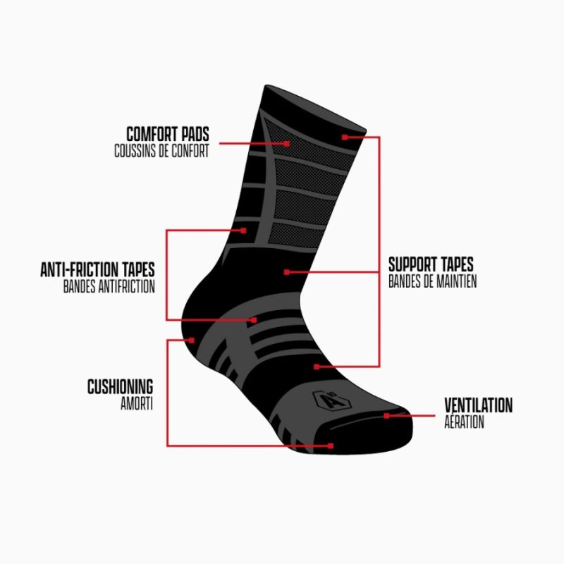 Chaussettes IMPACT 7” été A10 Equipment - Confort & maintien