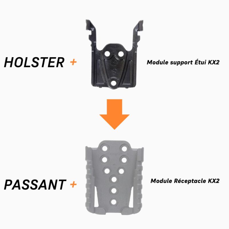 Module Support KX2 GK PRO | Fixation rapide Made in France