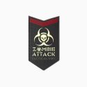 Zombie Attack Moral patch PVC velcro| Jackets To Go