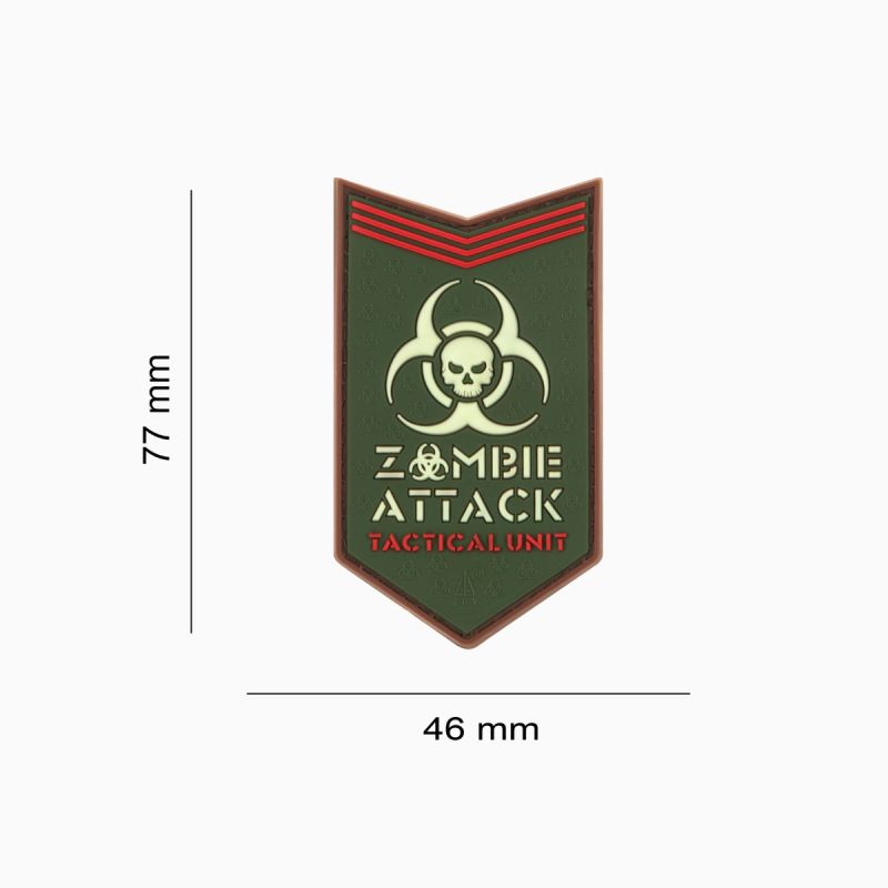 Zombie Attack Moral patch PVC velcro| Jackets To Go