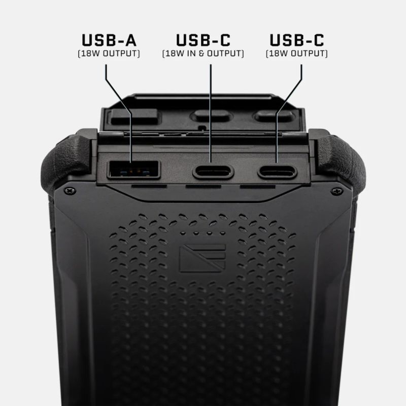 Batterie externe tactique étanche Poseidon Pro 10 000 mAh Dark Energy