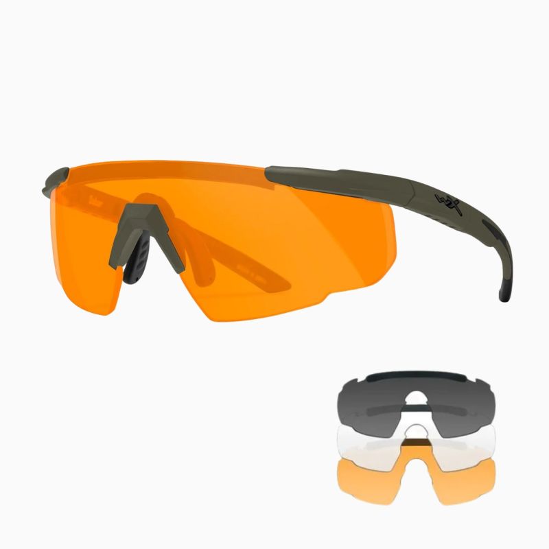 Lunettes balistiques Wiley X SABER ADVANCED 3 verres