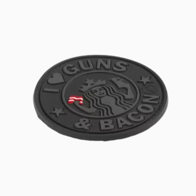 Guns and Bacon – Moral patch PVC velcro | Jacket To Go