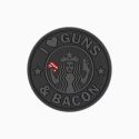 Guns and Bacon – Moral patch PVC velcro | Jacket To Go