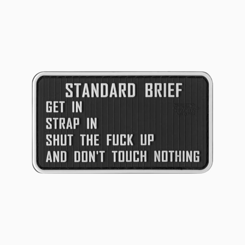 Standard Briefing – Moral patch PVC velcro | Jacket To Go