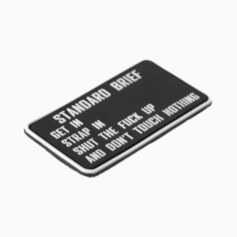 Standard Briefing – Moral patch PVC velcro | Jacket To Go