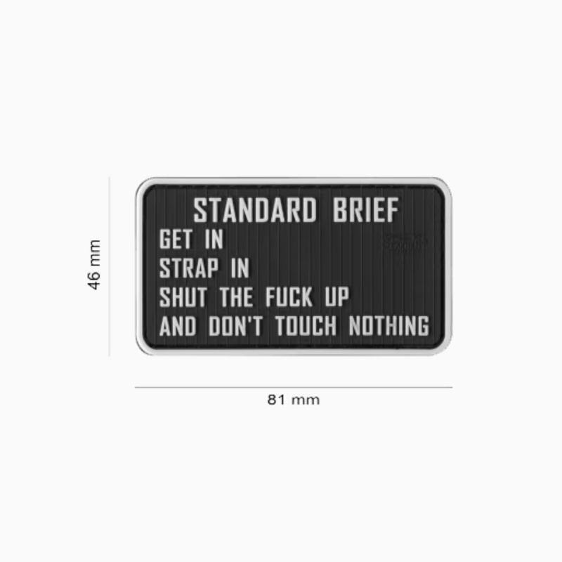 Standard Briefing – Moral patch PVC velcro | Jacket To Go