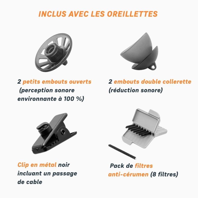 Oreillettes DUAL radio professionnelle N-ear 360™ Original
