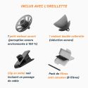 Oreillette radio ambidextre N-ear 360™ Flexo câble tressé | Usage pro.