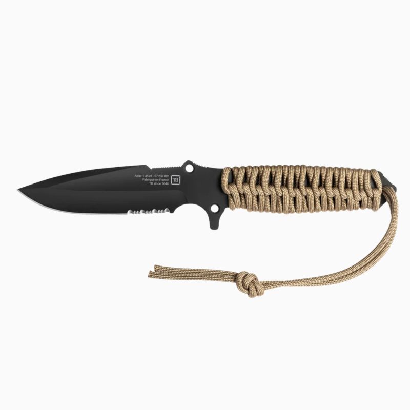 Couteau Maraudeur survie - serration paracord - TB Outdoor