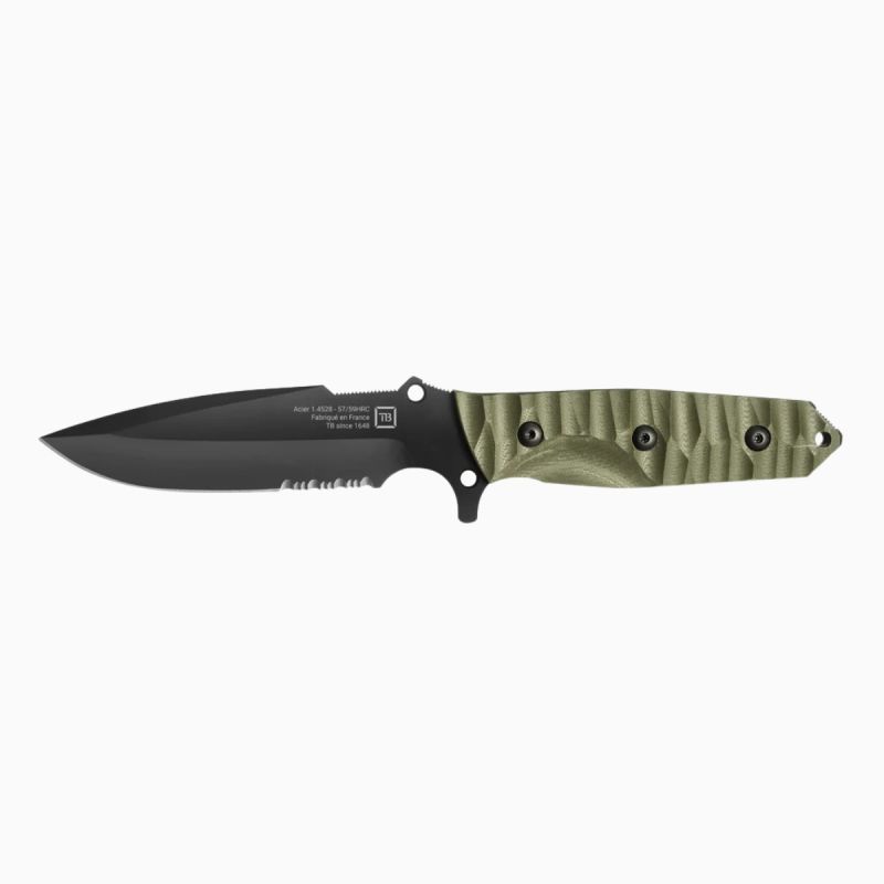 Couteau survie Maraudeur - G10 serration - TB Outdoor