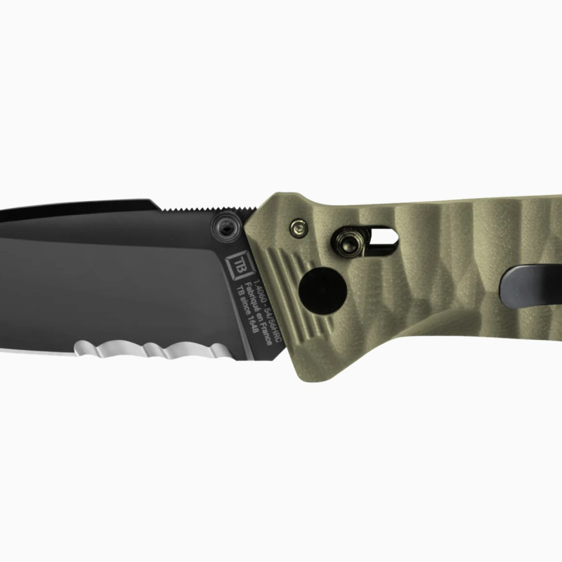 Couteau CAC S200 TB Outdoor serration PA6 militaire