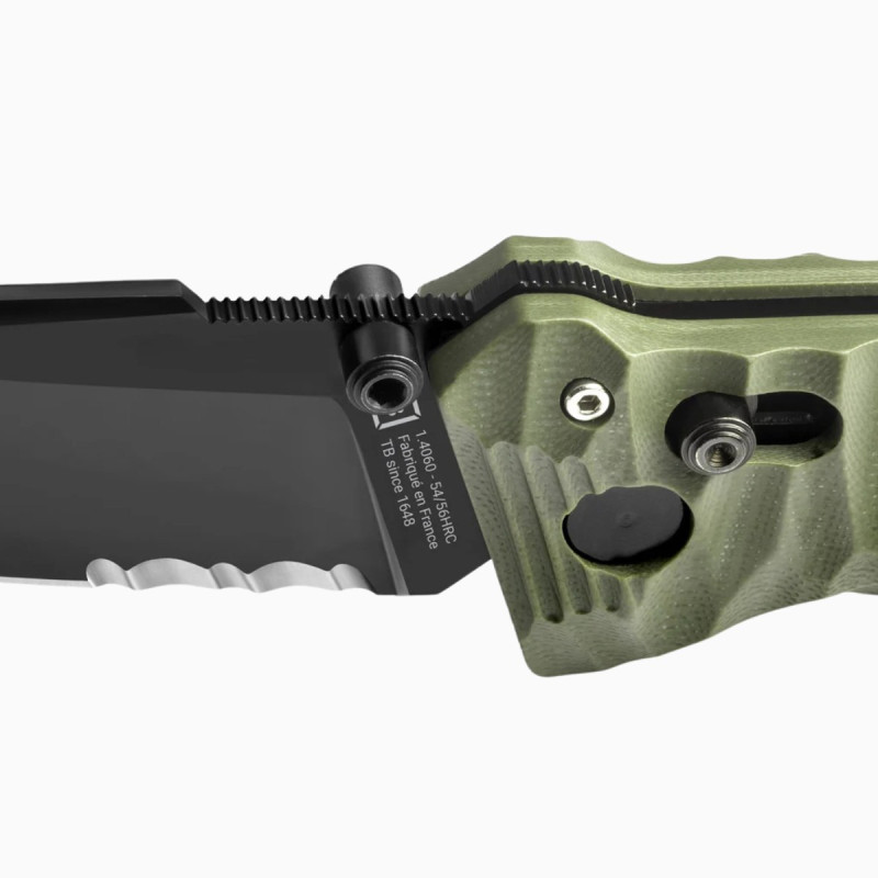 Couteau C.A.C® serration PA6 toxifié  - TB Outdoor - Tactique