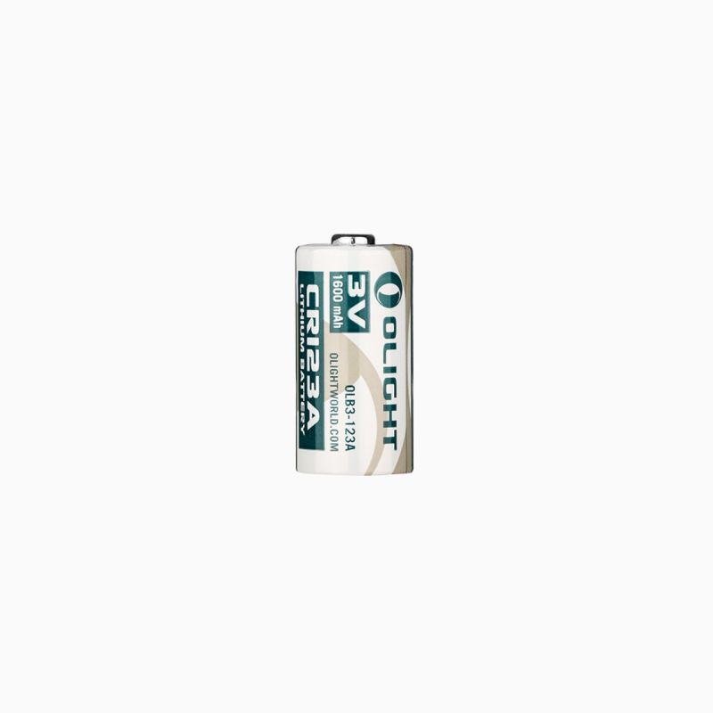 Pile CR123A Olight 1600mAh 3V pour lampe tactique