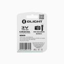 Pile CR123A Olight 1600mAh 3V pour lampe tactique