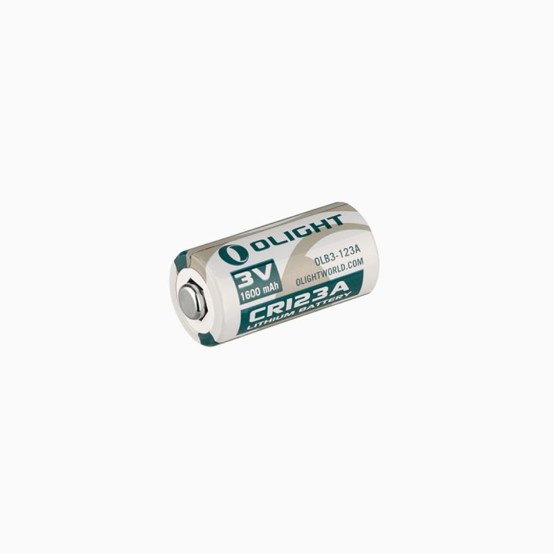 Pile CR123A Olight 1600mAh 3V pour lampe tactique