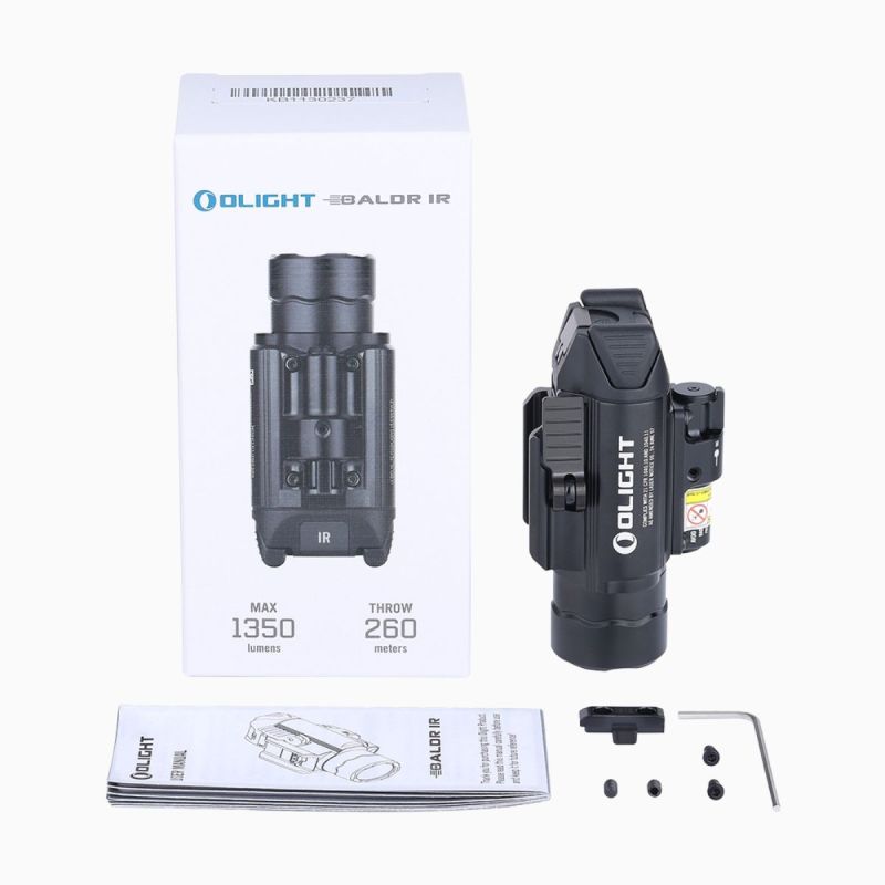Lampe pistolet Baldr IR 1350 lm laser IR Olight