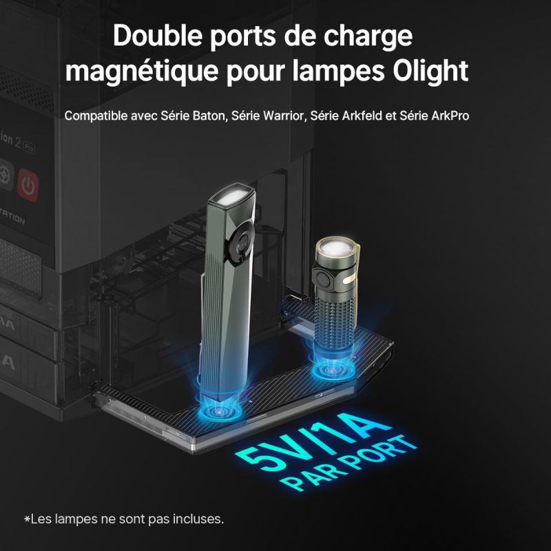 Chargeur piles Olight Ostation 2 Pro AA AAA - Station professionelle