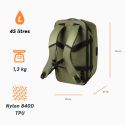 Sac Duffel Allhaula 45L 5.11 Tactical – Nylon 840D TPU