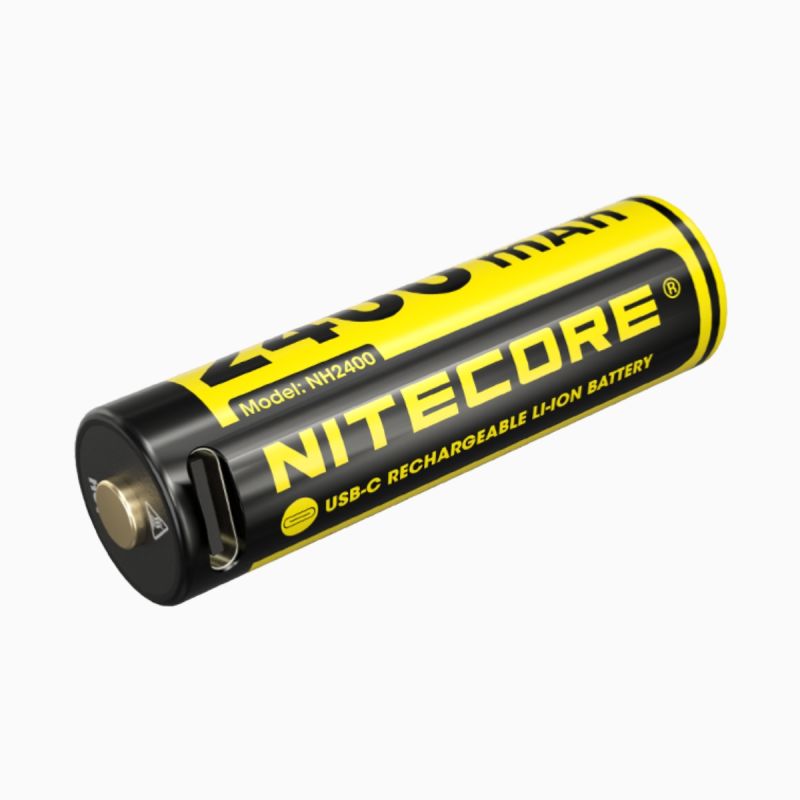 Pack de 4 piles AA Nitecore NH2400 – 2 400 mAh – USB-C