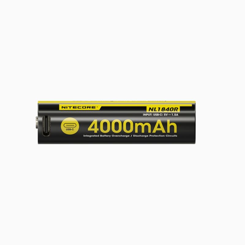 Accu Nitecore NL1840R – 18650 – 4 000 mAh – USB-C