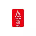 Patch Keep Calm EDC Rouge