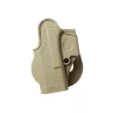Holster Rigide LV1 GK1 Glock 17/19/19X/25/26/27/28/31/32/36/45 Gen4/5 Gaucher Tan