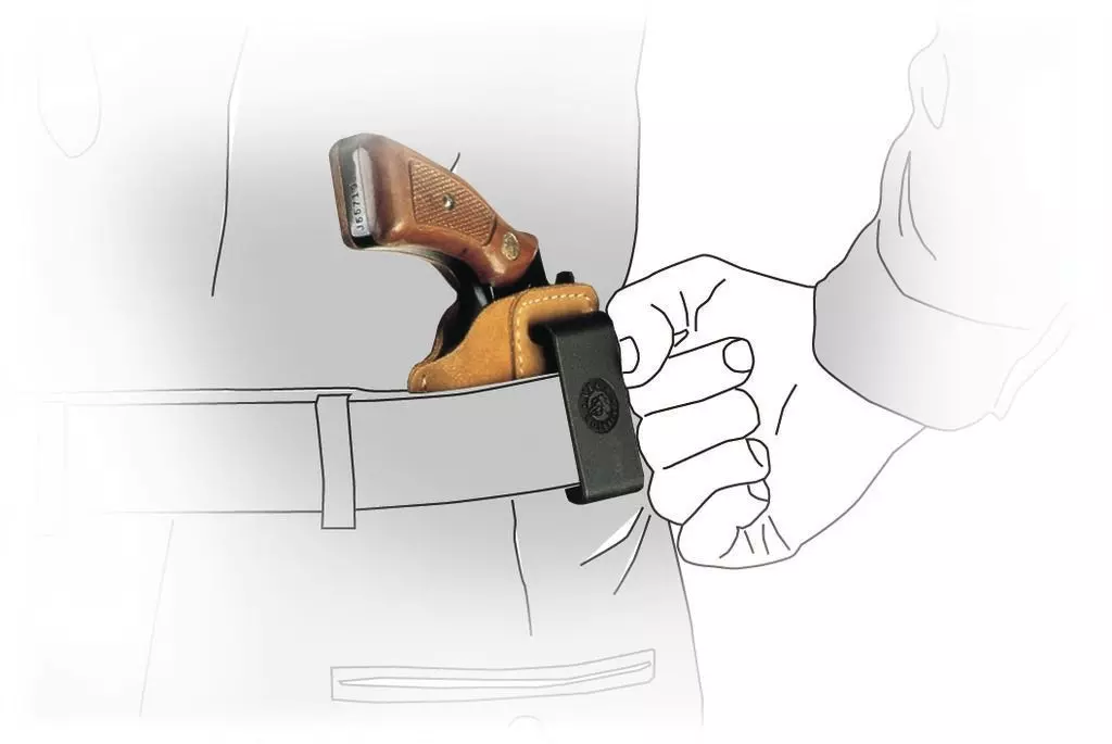 Étui Pistolet IWB Cuir Tactique - Ambidextre, Léger, Dissimulé (Fabrication Chine)