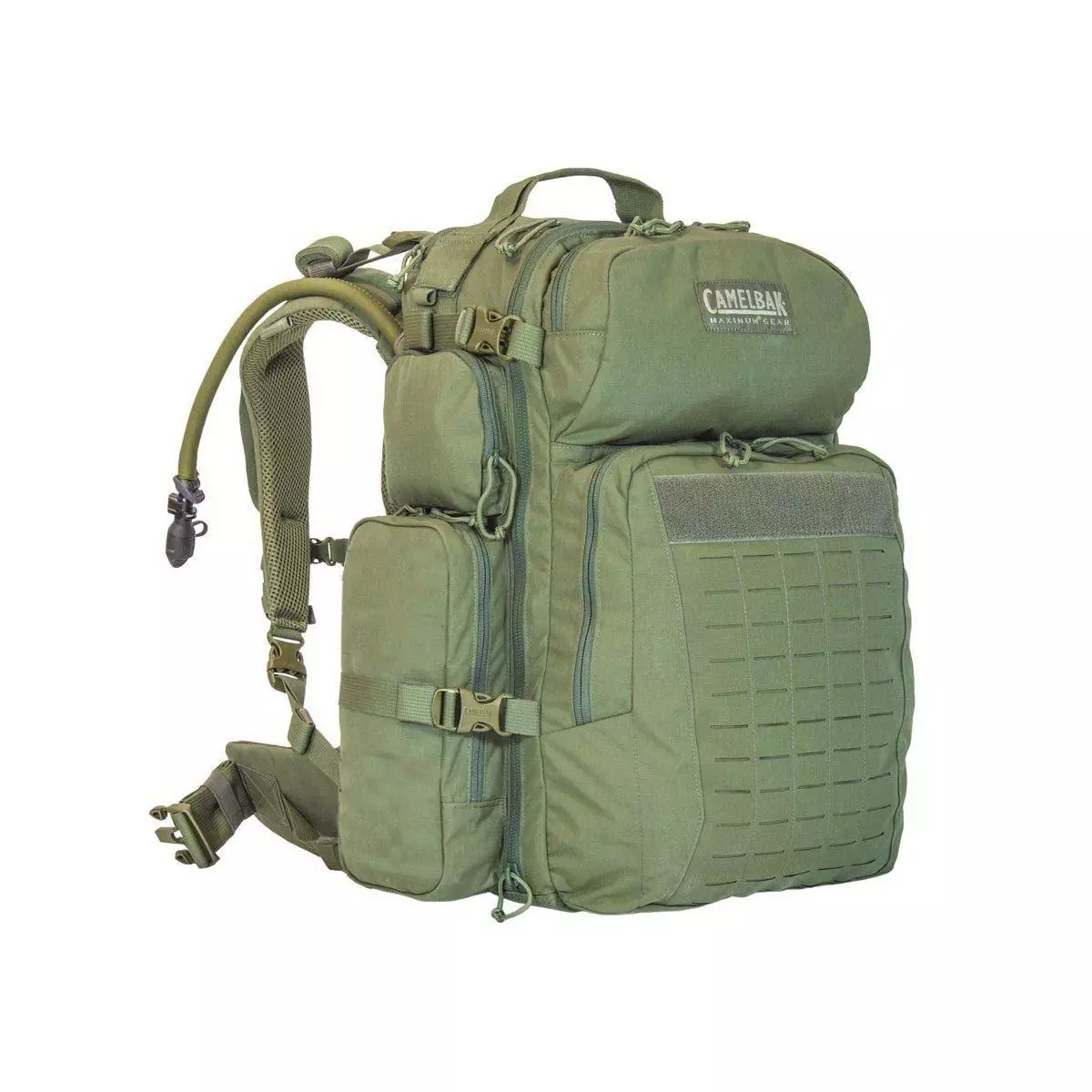 Sac Militaire Vert 13-16L Klickfix - Coton Ciré, Imperméable, Ouverture Rapide