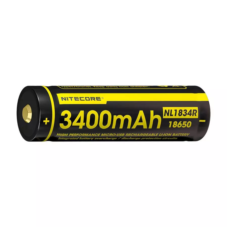 Batterie Nitecore NL1834 18650 - 3400mAh 3.7V protégée Li-ion