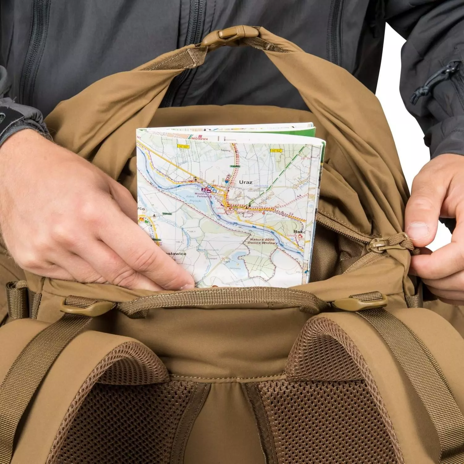 Helikon Summit Rolltop Pack Randonnée Sac à Dos MOLLE Lite 40L Olive Vert