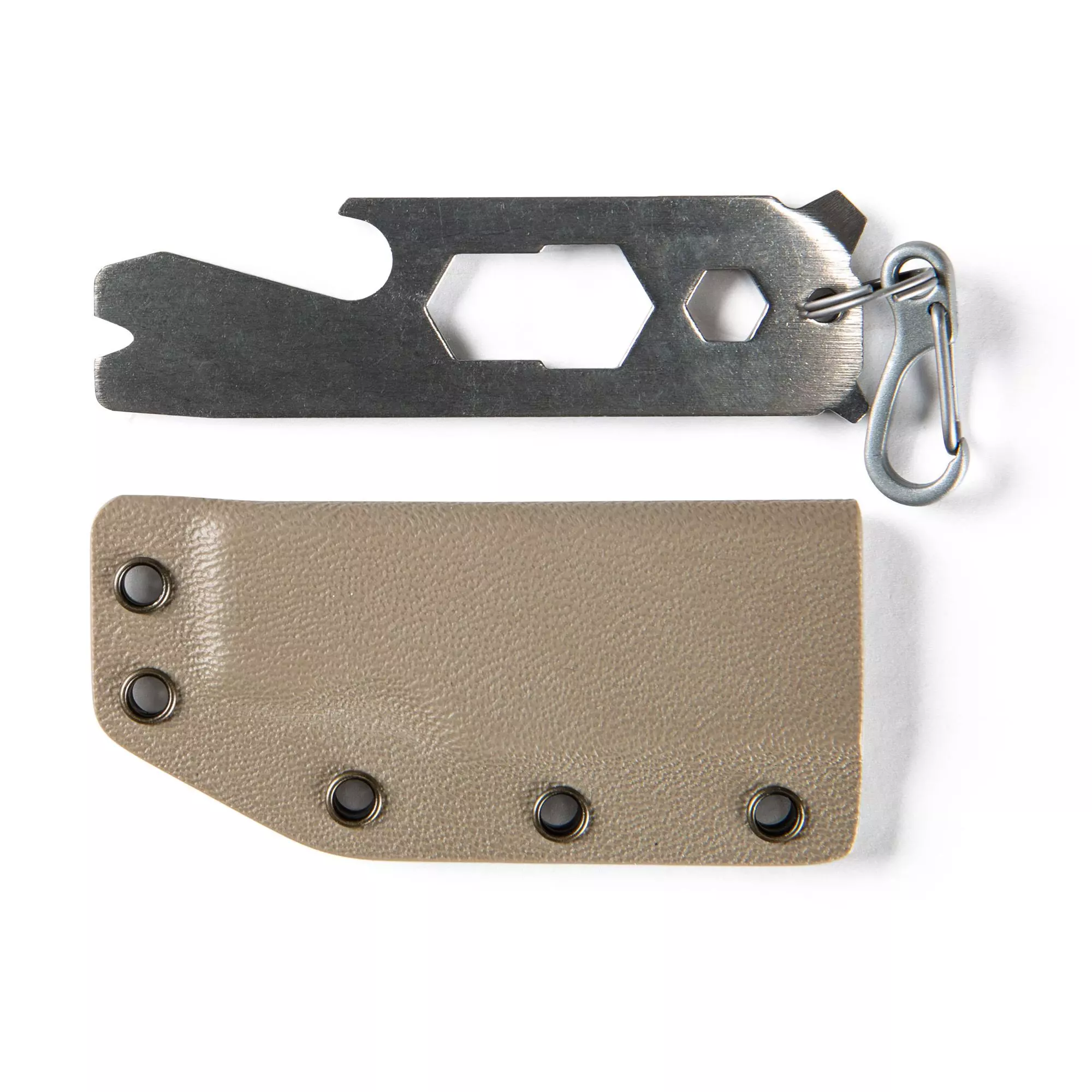 Porte-clés Multifonction 8-en-1 De Survie - Outil Rando Camping Extérieur