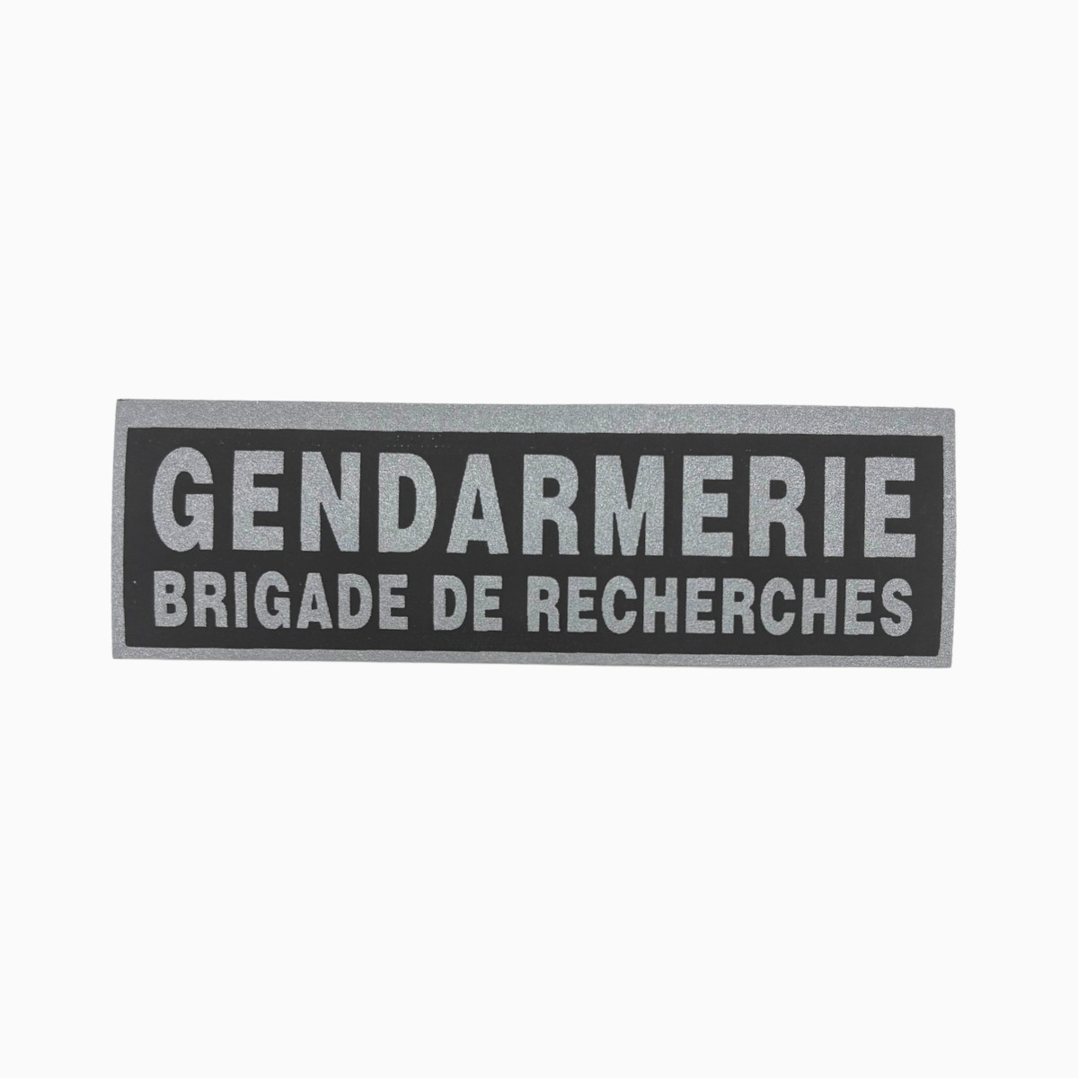 Bandeau ID Gendarmerie Brigade de recherche Fond Noir