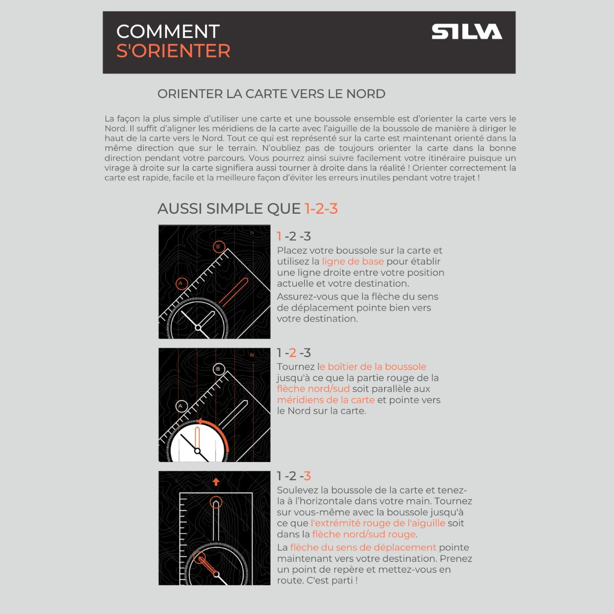 Boussole Silva 5-6400/360 - Mixte, Transparente, échelles Cartes 1:24k à 1:50k - Luminescente, Réglage Déclinaison - Pour Randonnée Et Orientation